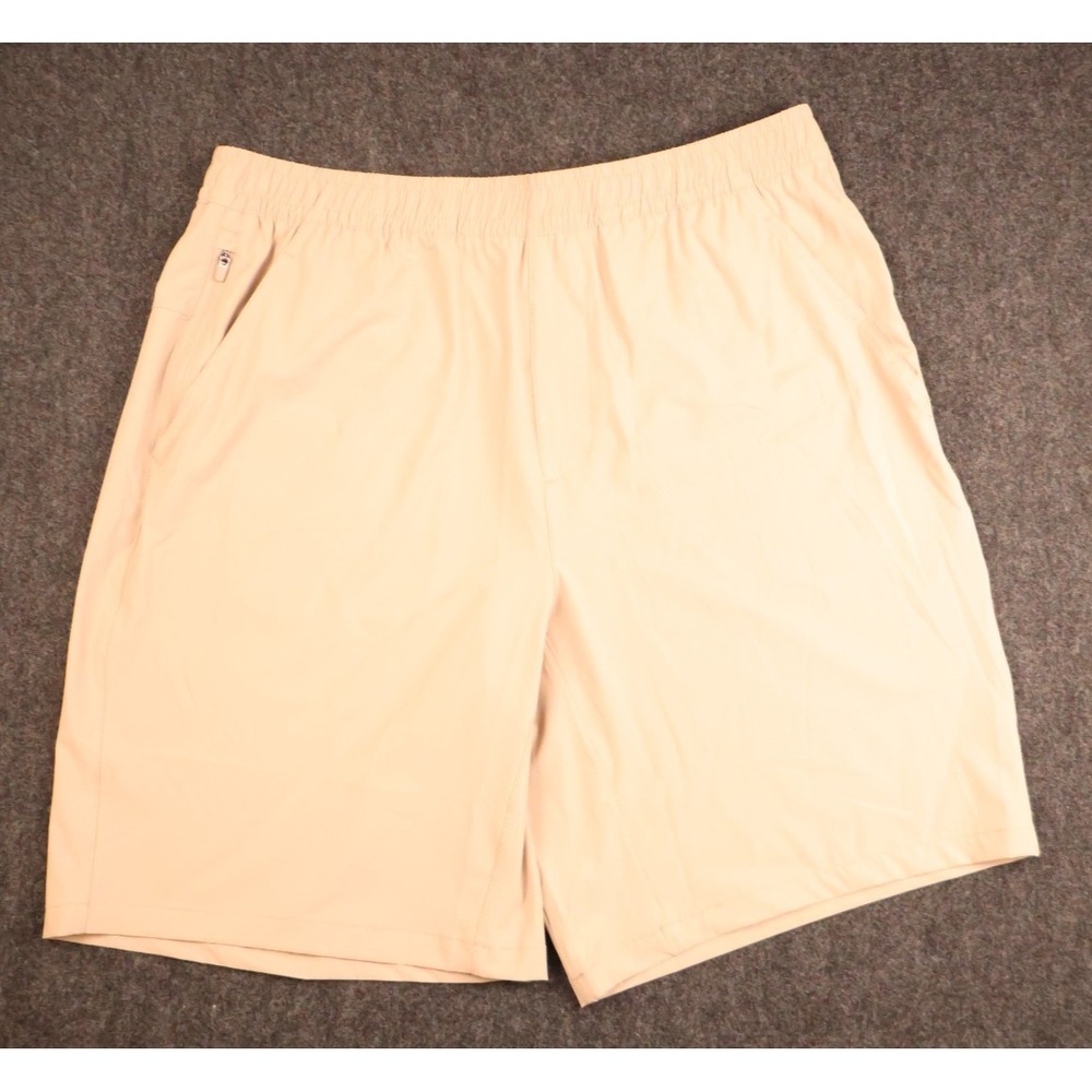 CSG Active 9" Everyday Woven Shorts Mens Small‎ Beige Stretch Athletic Gym NWT